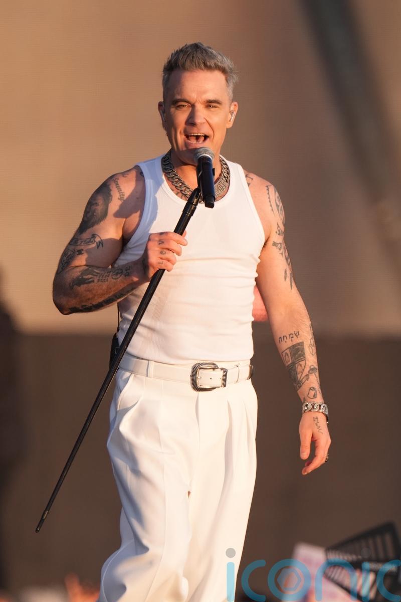Robbie Williams entertains BST crowd with special guest Danny Dyer