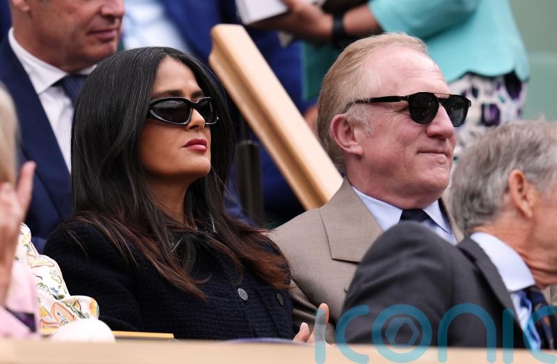 Salma Hayek and Francois-Henri Pinault among couples at day seven of Wimbledon