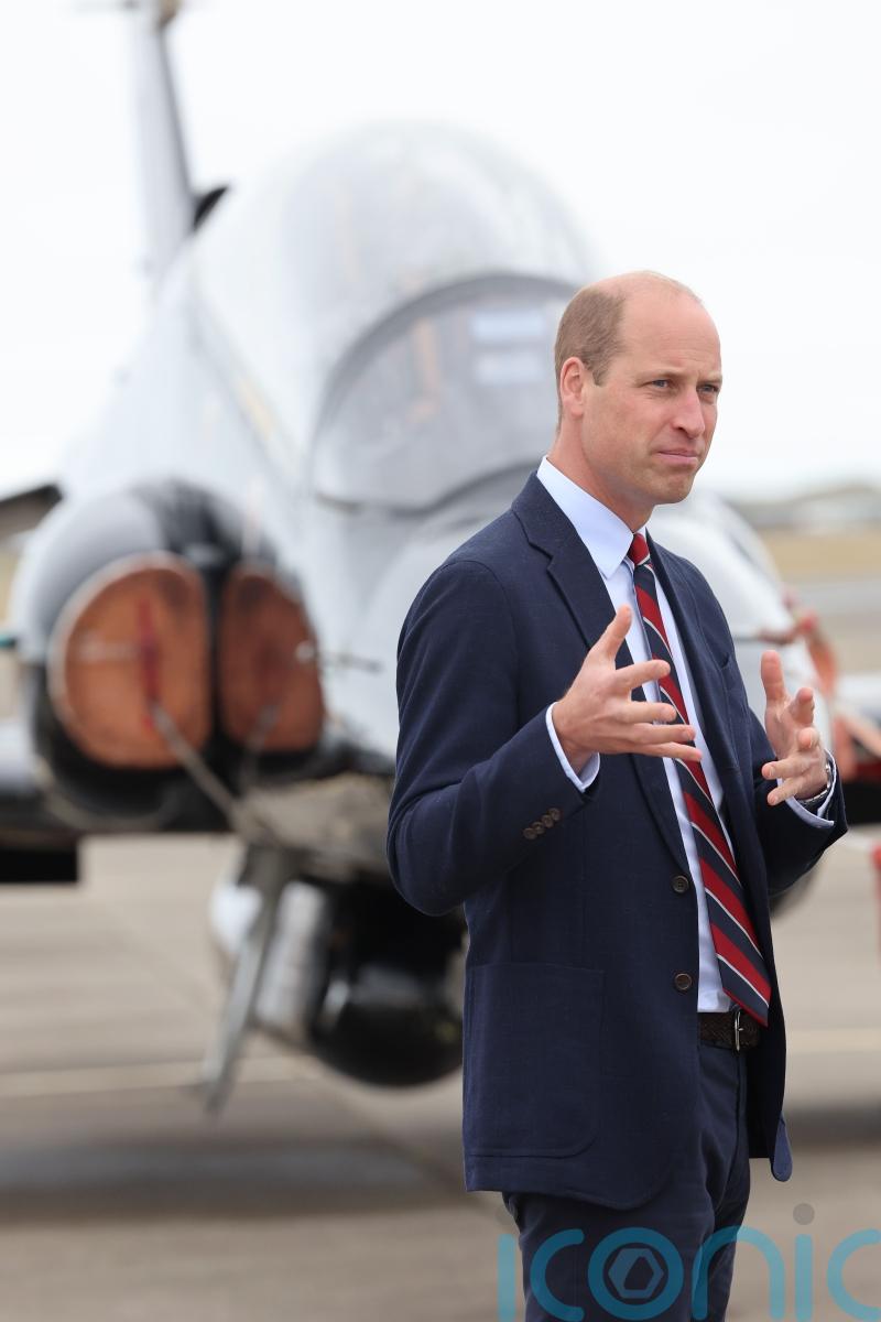 William reunited with flying instructor on ‘nostalgic’ return to RAF base