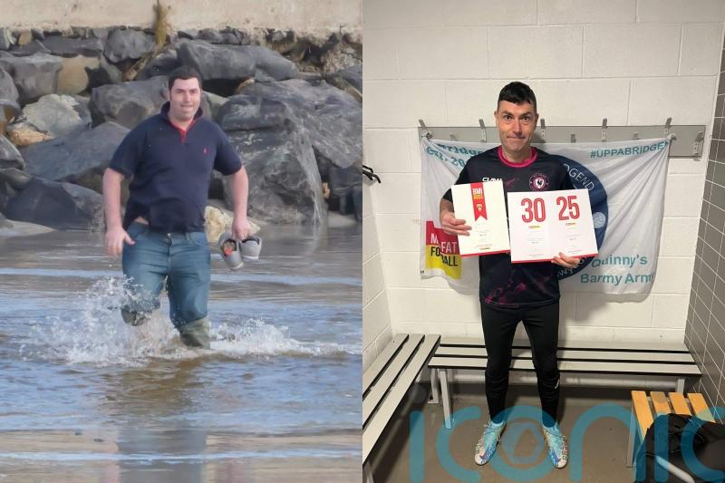 Dad loses 40% of body weight in 12 months after years of teasing by son and can now lift more than his ‘cheeky’ child