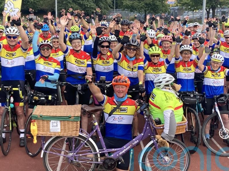 Dozens of cyclists set off on ride to remember murdered MP Jo Cox