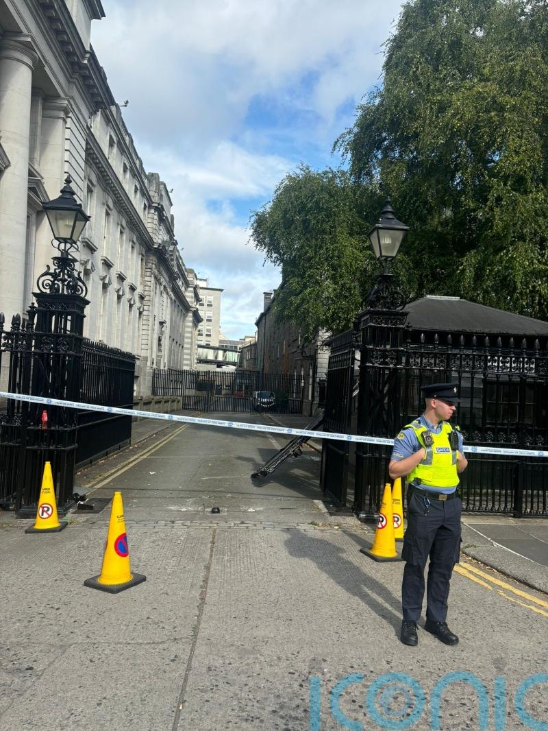 Man questioned after state buildings in Dublin targeted in ramming incidents