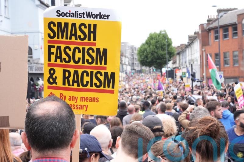 Labour suspends member after ‘completely unacceptable’ comments at London rally