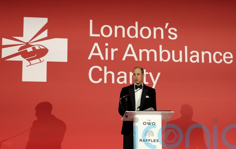 William praises success of fundraising appeal for new air ambulance helicopters