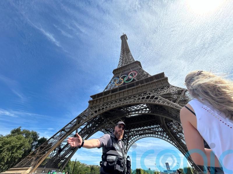 Police arrest man climbing Eiffel Tower following evacuation of landmark