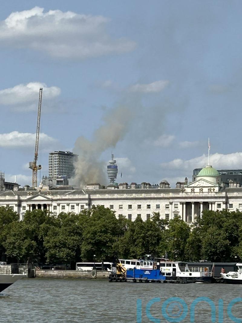 Public and priceless artworks safe as blaze rips through Somerset House roof