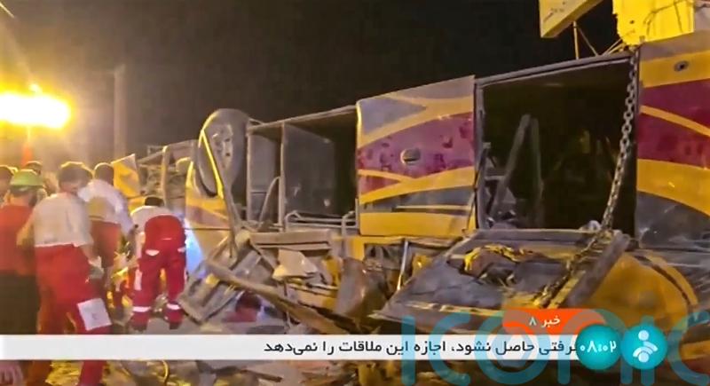 Pakistan flies home bodies of 28 Shiite pilgrims killed in bus crash in Iran