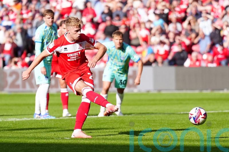 Tommy Conway’s late penalty snatches Middlesbrough a point against Portsmouth