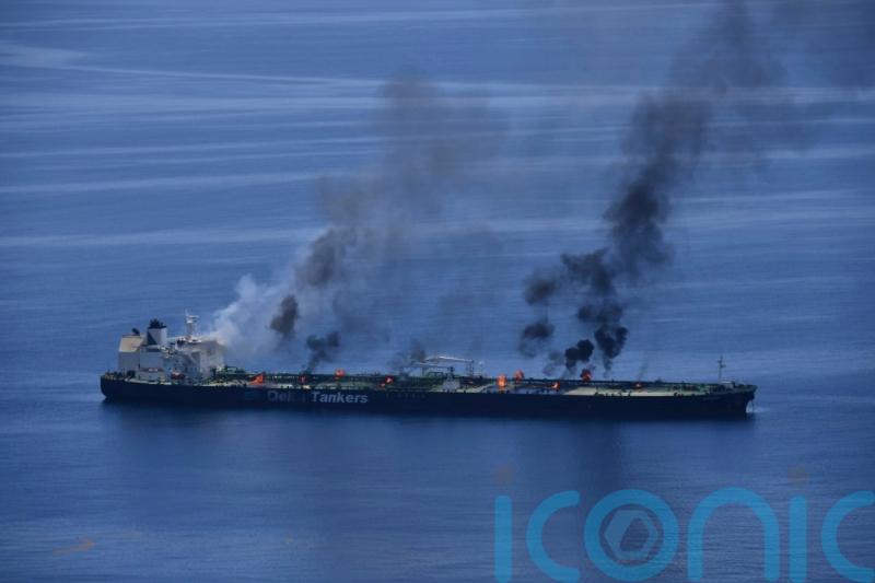 Greek-flagged tanker burning after Houthi attacks, but no sign of oil spill