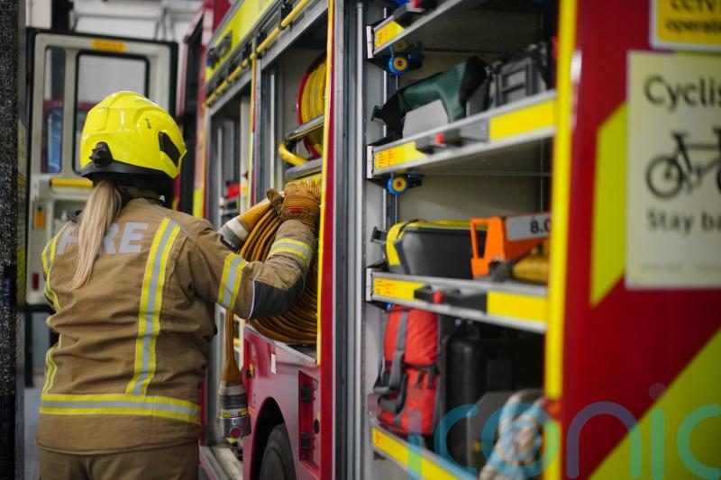 Four people injured after three-car collision on M8