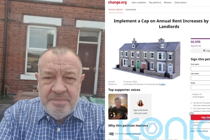 Pensioner ‘prisoner in own home’ after rent doubled in five years launches petition for cap and receives 66,000 signatures