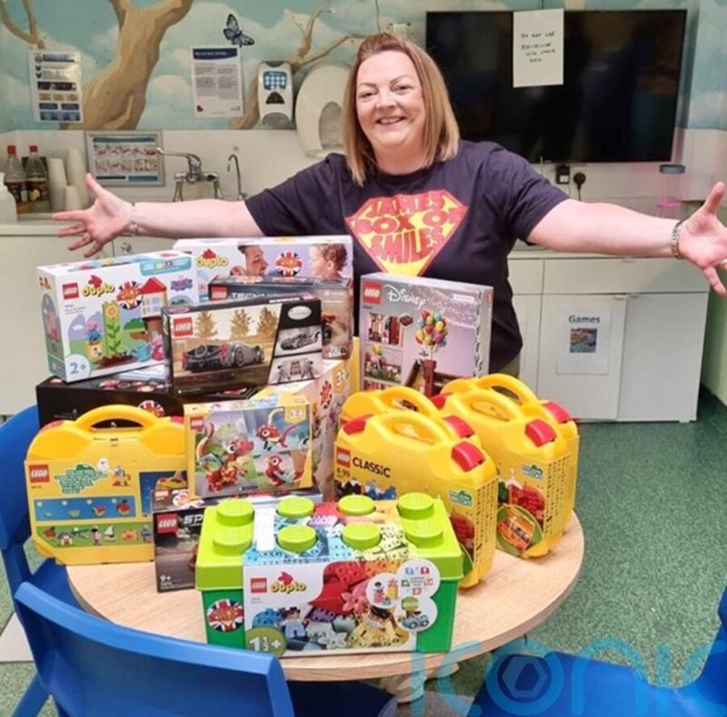 Bereaved mother puts smiles on cancer patients’ faces with Lego sets