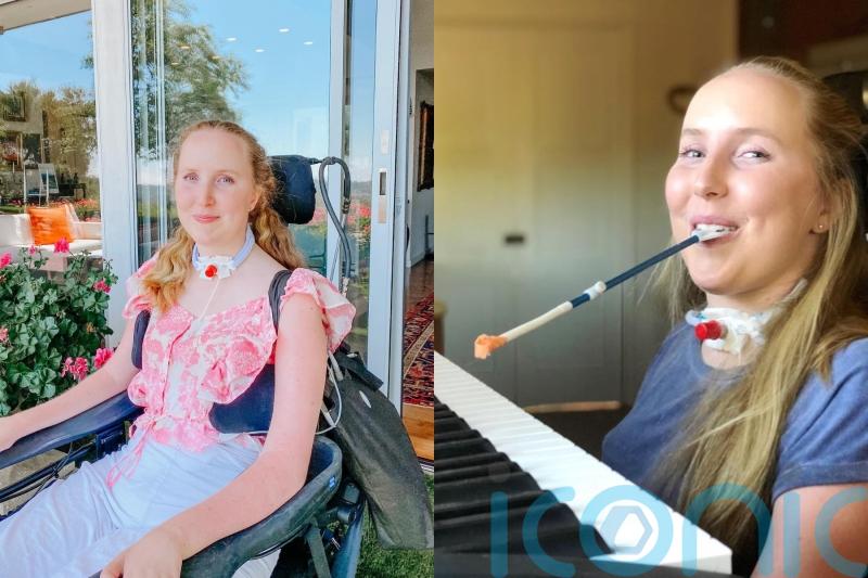 Paralysed musician hopes to score Disney film with her tongue after spinal cord looked like ‘acid had been poured on it’