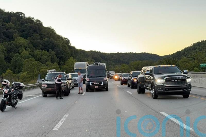 Authorities search for gunman after up to seven people hurt on Kentucky highway