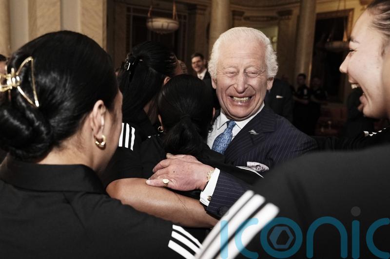 Charles thanks New Zealand women’s rugby team players for ‘very healing’ hug