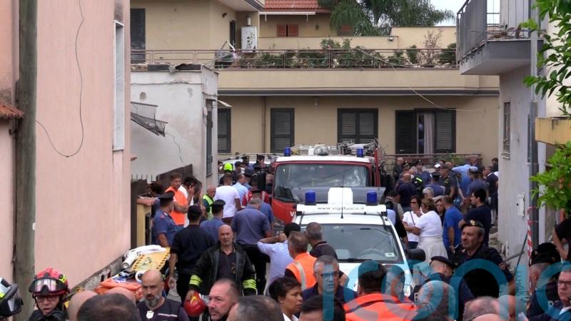 Building collapse in Italy kills two young siblings and their mother