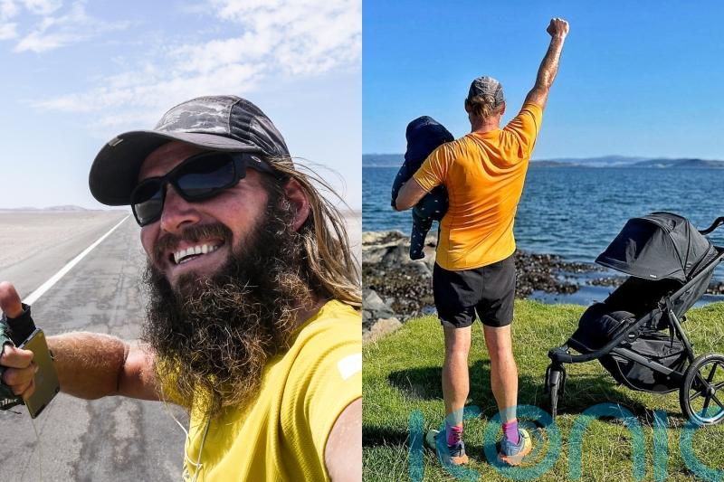 Professional explorer who runs, cycles and hikes around world ‘can’t wait’ to adventure with son after becoming a father