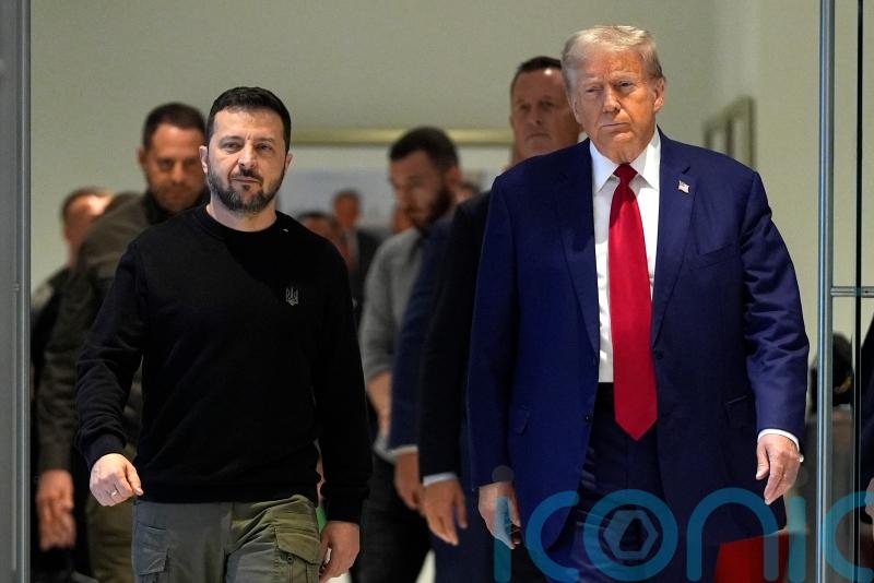 Trump and Zelensky meet amid rising questions about US support for Ukraine