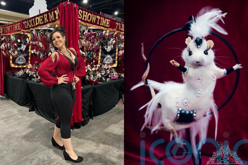 Taxidermist mother-of-two turns rats into ‘sexy showgirls’ with rhinestones, handmade nipple covers and fake eyelashes