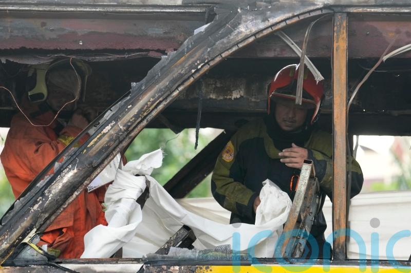 More than 20 feared dead after school bus catches fire in Thailand – officials
