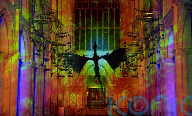 Cathedral lights up to celebrate its history in immersive experience