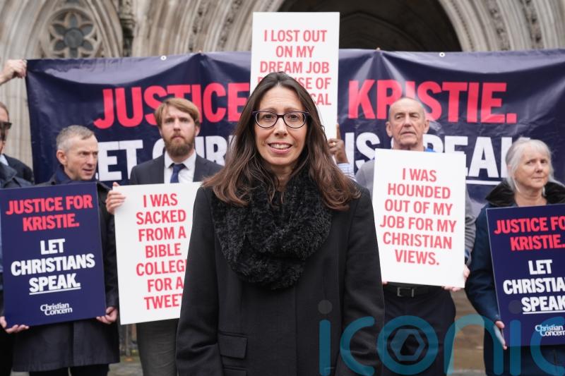 Christian sacked over online posts says ahead of court battle she is ‘not alone’