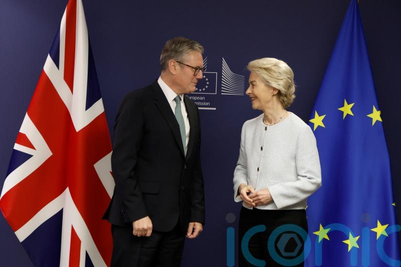Starmer in Brussels as he continues push for reset in UK-EU relations