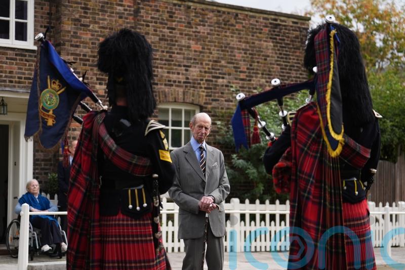 Oldest working royal Duke of Kent, 89, joined by duchess for birthday tribute