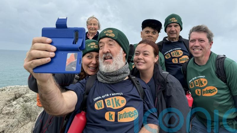 Six-week walk from Wales back to homeless charity’s base raises almost £50,000