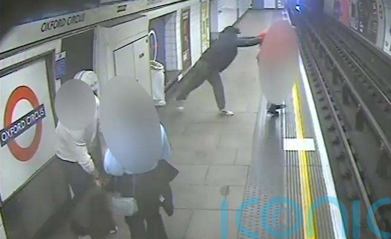 Man who pushed stranger onto Tube tracks jailed for life for attempted murder