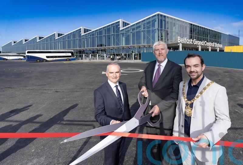 Trains start running from new Belfast Grand Central Station