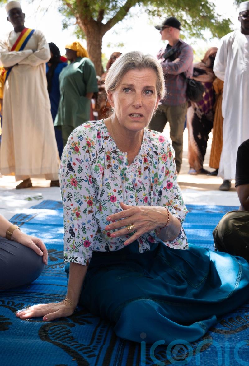 Sophie moved to tears after meeting refugees in Chad fleeing civil war in Sudan