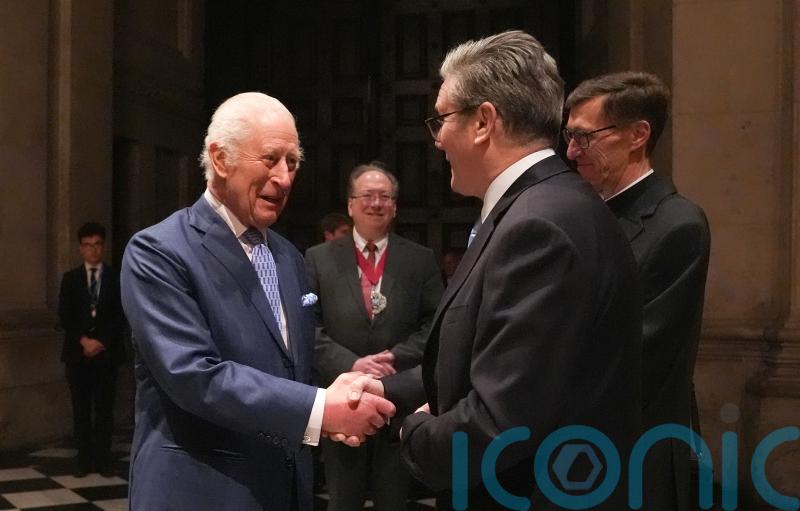 King joins prime minister at reception for UK’s international investment summit