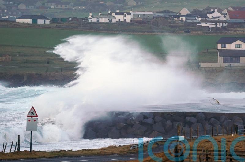 Storm Ashley set to hit Scotland with 80mph winds on Sunday