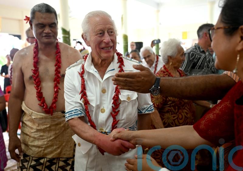 Charles and Camilla welcomed to Samoa with traditional tea ceremony