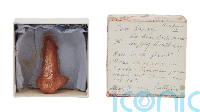 Laurence Olivier’s prosthetic nose put up for sale by widow