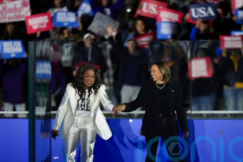 Oprah Winfrey among stars offering final push for Kamala Harris: ‘Yes she can’
