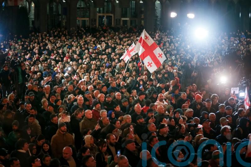 Thousands rally again in Georgia to protest against election result