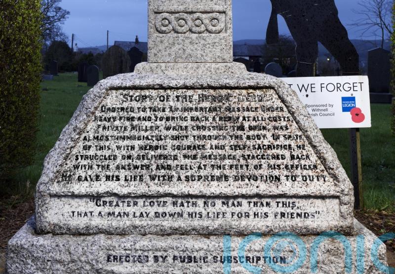 First World War memorial to brave soldier given Grade II listing