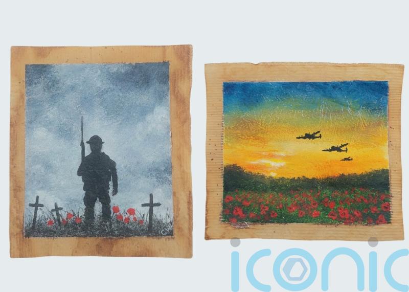 Remembrance Day: Artist’s used tea bag paintings pay tribute to fallen soldiers