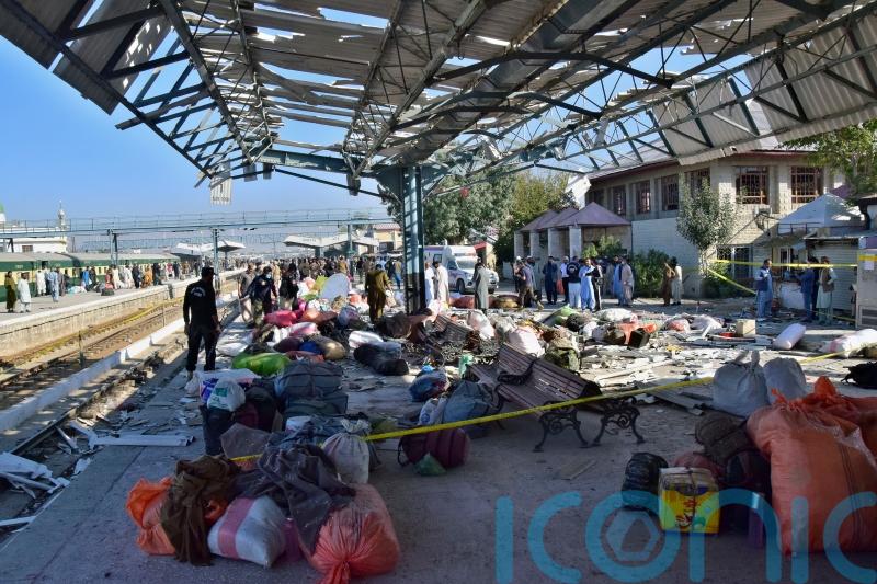 Pakistan suspends rail services in south-west after deadly station bombing