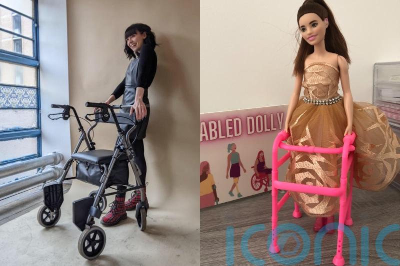 Disabled mother makes mobility aids for dolls to show people using sticks and frames they ‘should not be ashamed’
