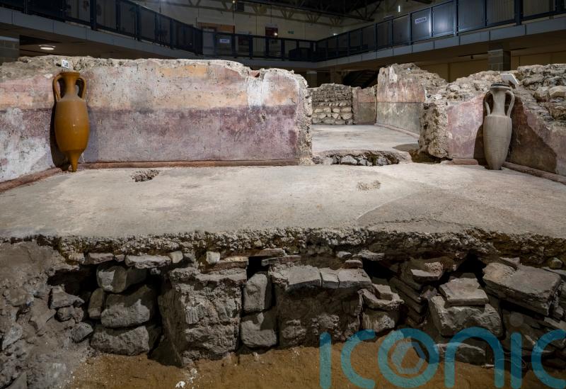 Painted Roman walls and world’s first rail station put on heritage at risk list