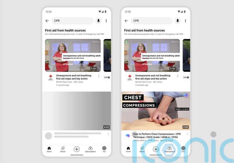 YouTube to pin first aid information at the top of relevant searches