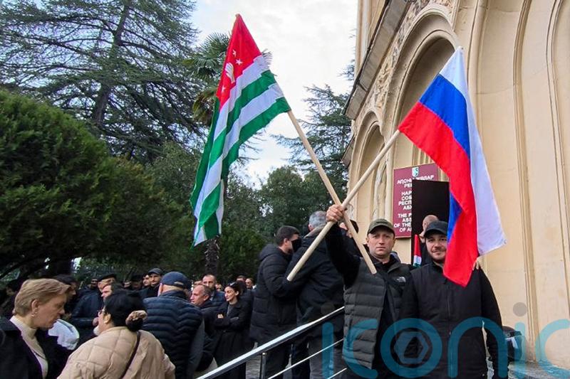 Police and protesters clash in Georgia’s separatist Abkhazia region