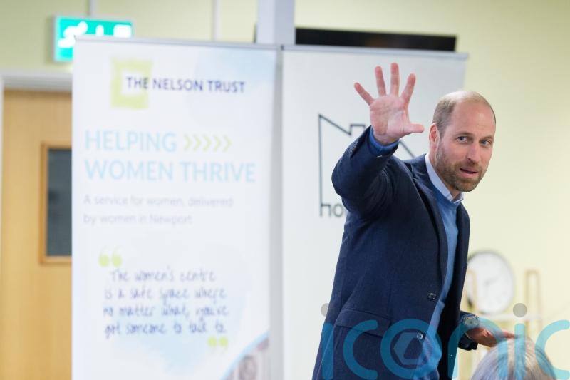 Prince of Wales praises woman who overcame homelessness during visit to Newport