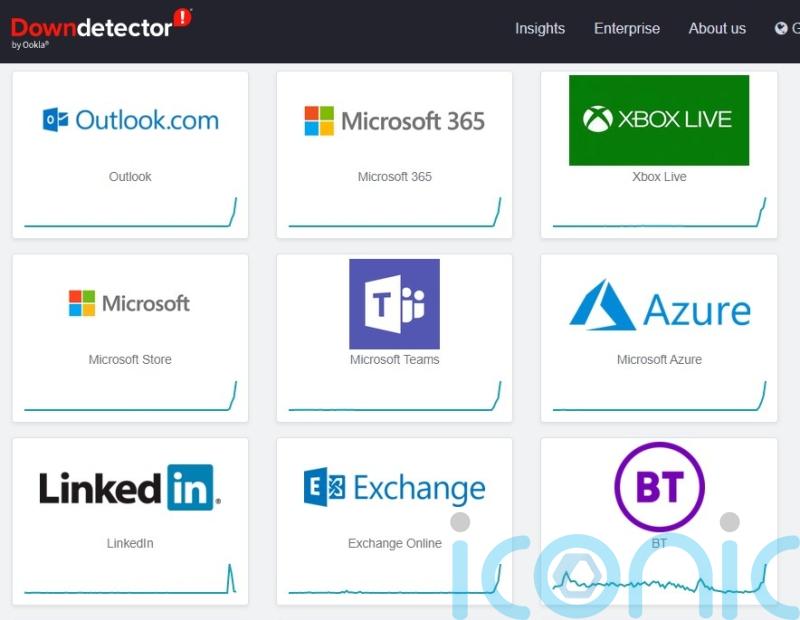 Microsoft outage hits Teams and Outlook users
