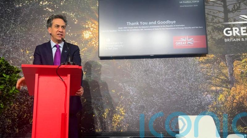 Miliband warns of ‘extreme’ climate change impacts in UK while defending Cop29