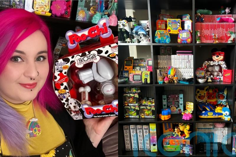 ’90s kid’ with £3k collection of Pokemon, Furbys and more says keeping nostalgia alive feels like ‘Christmas every day’