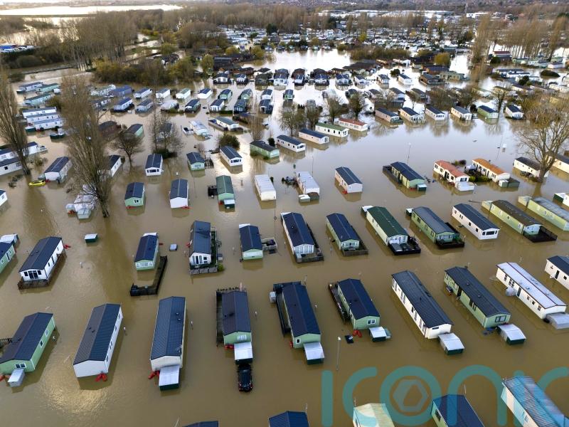 Residents at flooded waterside parks urged to stay away from their homes
